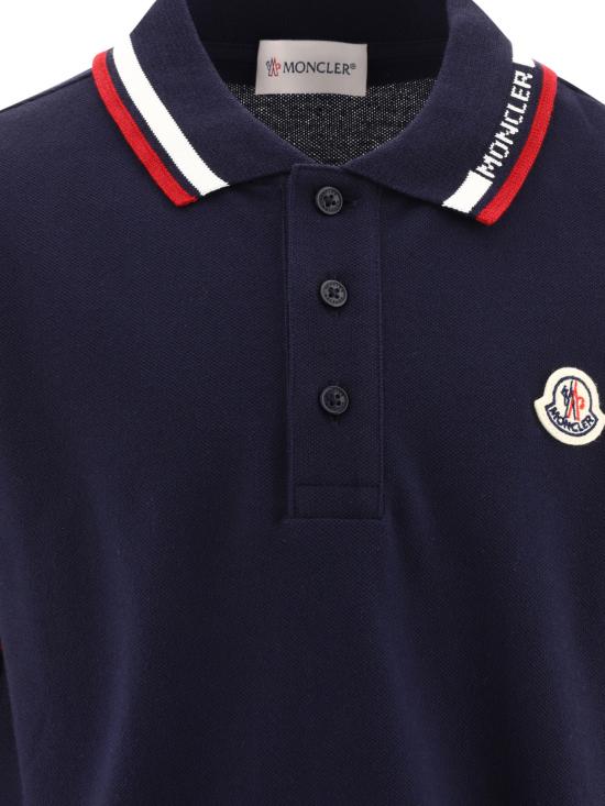 26SS [주니어] 몽클레어 폴로 셔츠 8A00012 8496W778 Blue - MONCLER