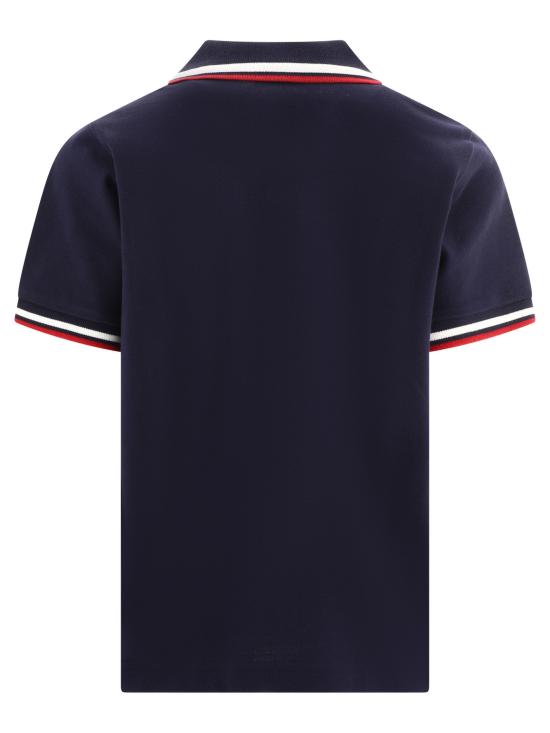 26SS [주니어] 몽클레어 폴로 셔츠 8A00012 8496W778 Blue - MONCLER