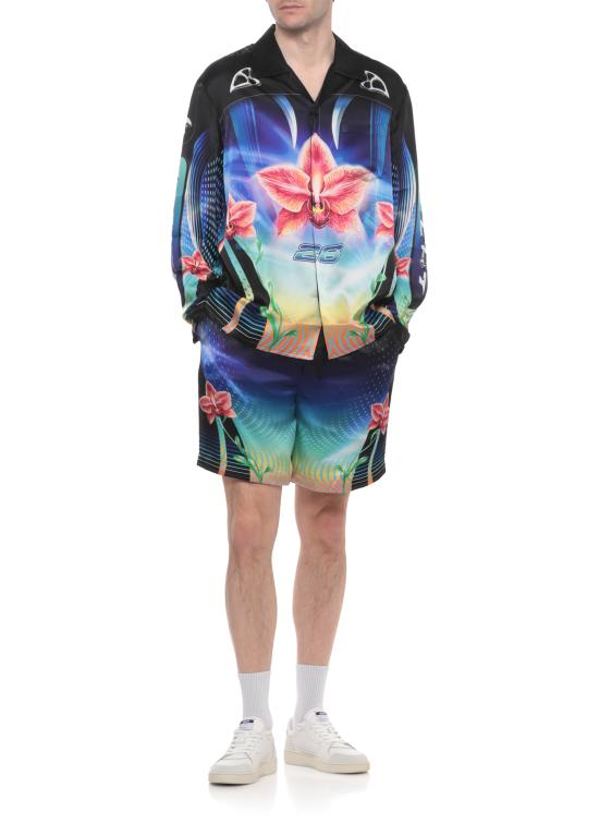 26SS 카사블랑카 긴팔 셔츠 MSP26SH00602 SILK SATIN Black - CASABLANCA