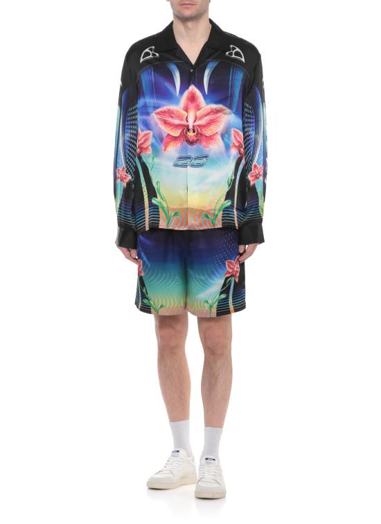 26SS 카사블랑카 긴팔 셔츠 MSP26SH00602 SILK SATIN Black - CASABLANCA