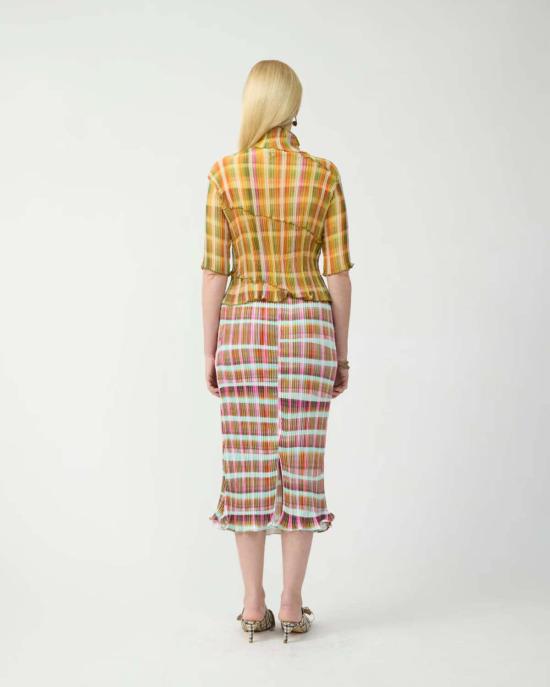  줄리아 호이어 블라우스 라세 플리츠 탑 타렉 - JULIA HEUER