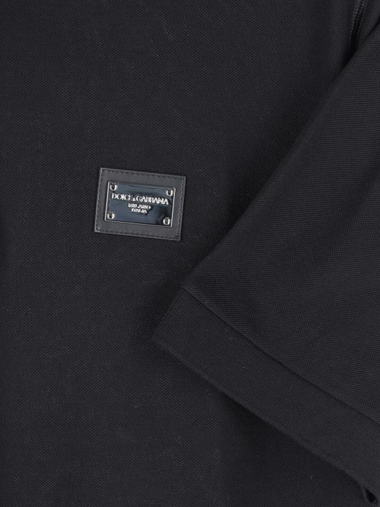 26SS 돌체앤가바나 브랜디드 태그 코튼 피케 폴로 셔츠 G8PL4T G7P1D N0000 - DOLCE & GABBANA