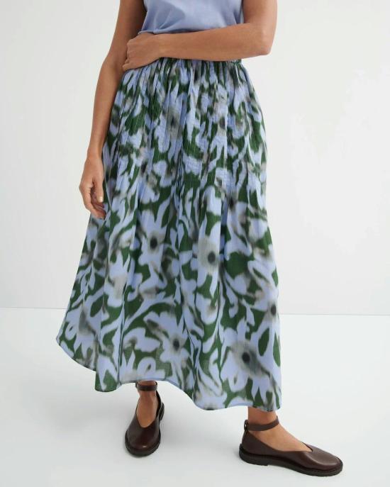  코우토우 롱 스커트 카우토우 포엣 스커트 미스티 플로럴