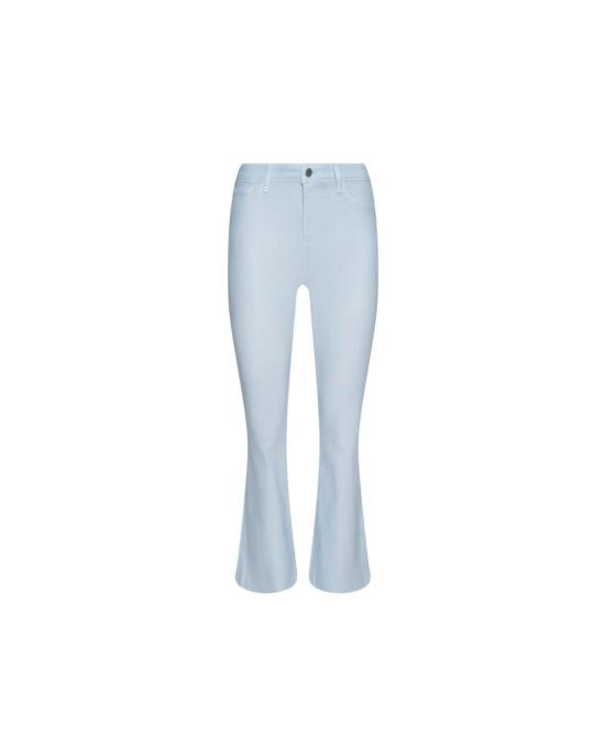  라장스 데님 팬츠 켄드라 H/R 크롭 플레어 진 페일 미스트 블루 코팅