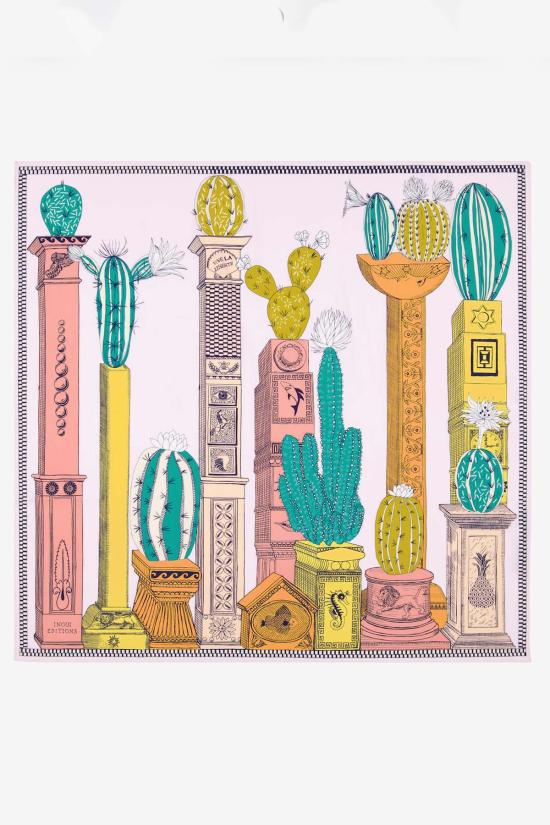  이누이투시 머플러/스카프 이누이투쉬 스퀘어 100 데킬라 자몽 스카프