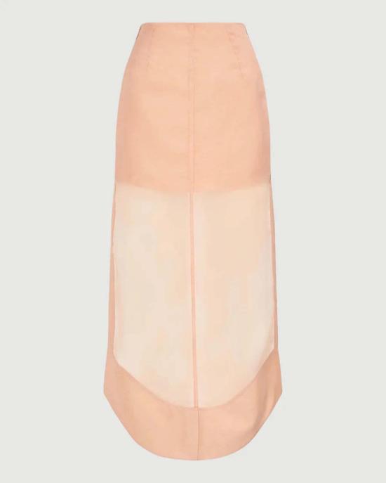  에이지 롱 스커트 Aje 캡처 스커트 더스티 샌드