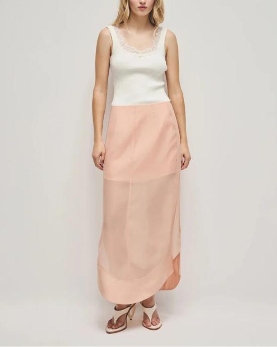  에이지 롱 스커트 Aje 캡처 스커트 더스티 샌드 - AJE