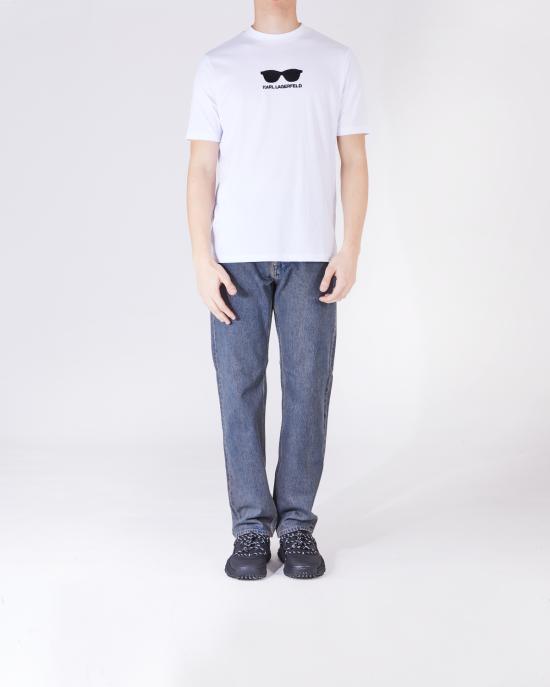  칼라거펠트 반팔 티셔츠 755445 544225 10 BIANCO - KARL LAGERFELD