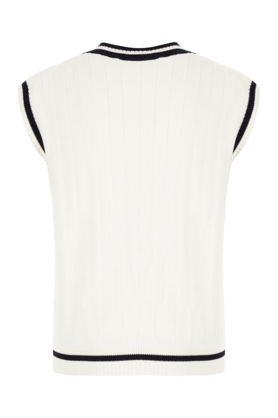 26SS 알파스튜디오 니트 베스트 AU5191F 1003 LATTE - ALPHA STUDIO