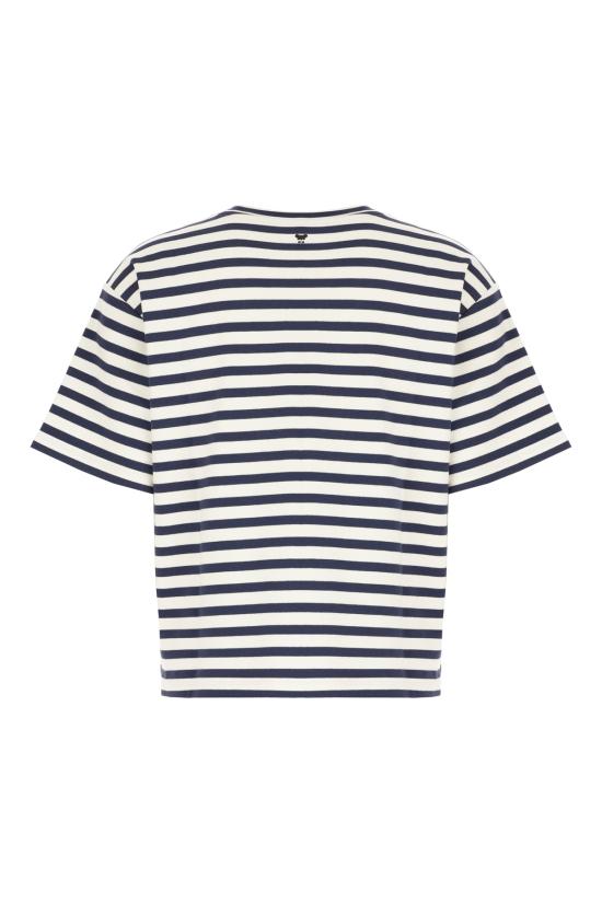 26SS 위켄드막스마라 반팔 티셔츠 WKDSABATO 005 RIGA BIANCO BLU - WEEKEND MAX MARA