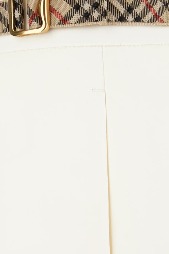26SS 버버리 체크 트리밍 코튼 포플린 쇼츠 8123385 C5124 SEASHELL WHITE - BURBERRY