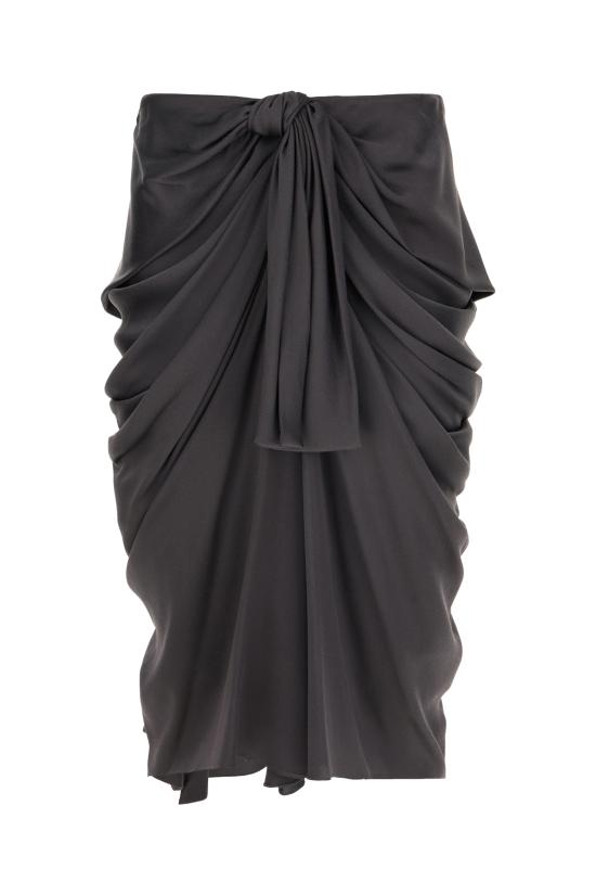 26SS 끌로에 미디 스커트 CH26UJU01130 00E ALMOST BLACK