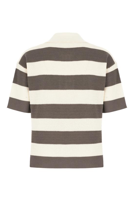 26SS 아미 폴로 티셔츠 FPL430KN0153 A152 BLANC CREME CARBONE - AMI