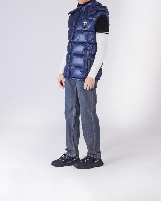  칼라거펠트 패딩 조끼 505023 544590 690 BLU - KARL LAGERFELD