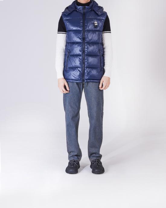  칼라거펠트 패딩 조끼 505023 544590 690 BLU - KARL LAGERFELD
