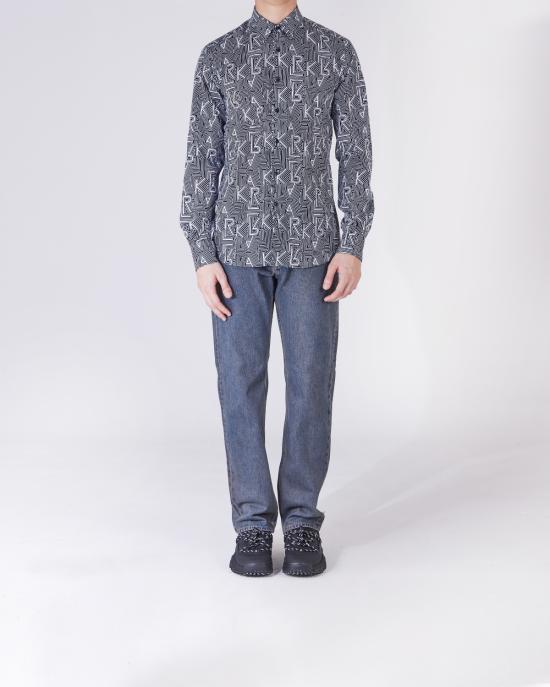  칼라거펠트 긴팔 셔츠 605000 60 544646 991 NERO MULTI - KARL LAGERFELD