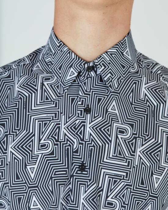  칼라거펠트 긴팔 셔츠 605000 60 544646 991 NERO MULTI - KARL LAGERFELD
