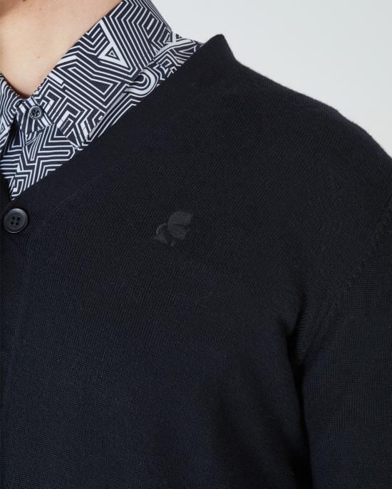  칼라거펠트 가디건 655010 544399 990 NERO - KARL LAGERFELD