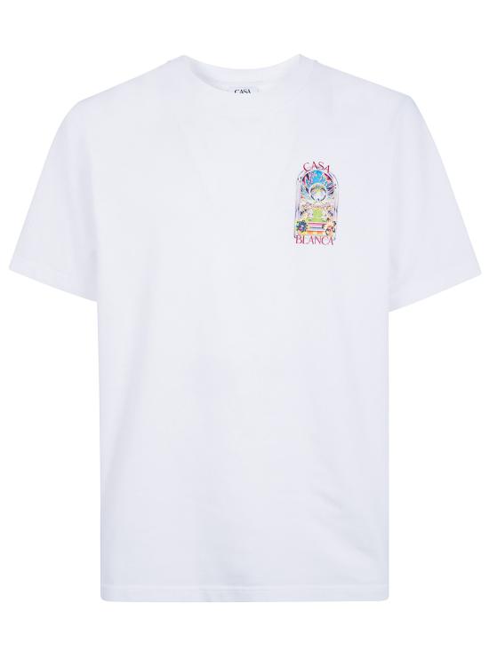 26SS 카사블랑카 반팔 티셔츠 M SS26 JTS 001 15 TENNIS LANDSCAPE WHITE - CASABLANCA