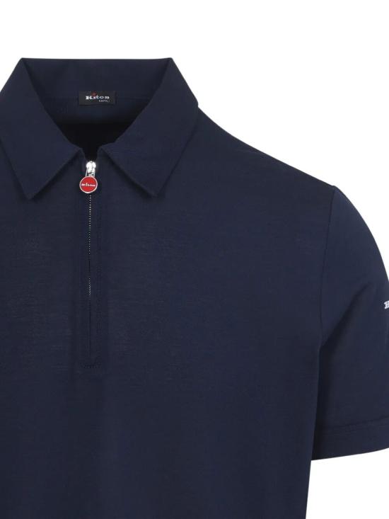 26SS 키톤 폴로 티셔츠 UMK087703001 BLUE NAVY - KITON
