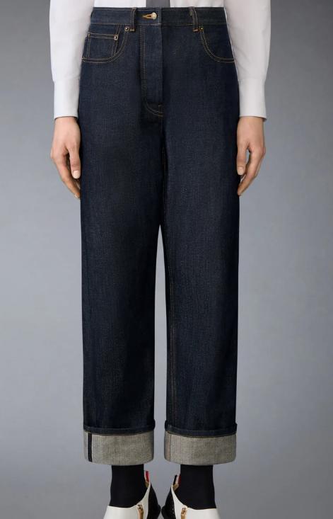 26SS 톰브라운 셀비지 데님 5-포켓 팬츠 FTC509UF1101415 DOM - THOM BROWNE