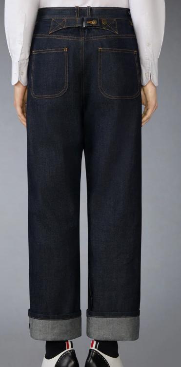 26SS 톰브라운 셀비지 데님 5-포켓 팬츠 FTC509UF1101415 DOM - THOM BROWNE