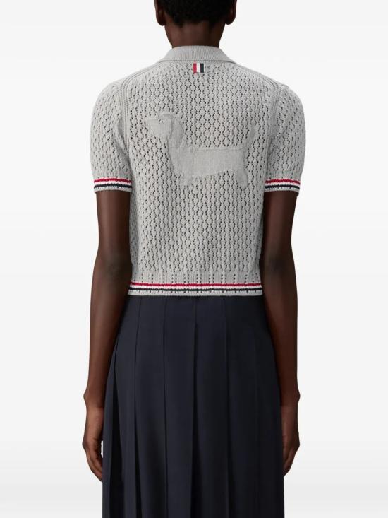 26SS 톰브라운 헥터 포인텔레 숏 슬리브 가디건 FKC694AY3062065 DOM - THOM BROWNE