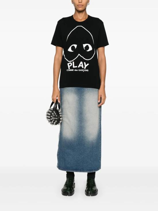 26SS 꼼데가르송 반팔 티셔츠 AX T114 1 BLACK - COMME DES GARCONS