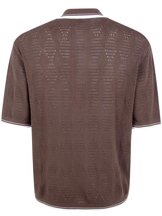 26SS 라니우스 폴로 티셔츠 S6LAMAKP009 920 CHOCOLATE - LANEUS