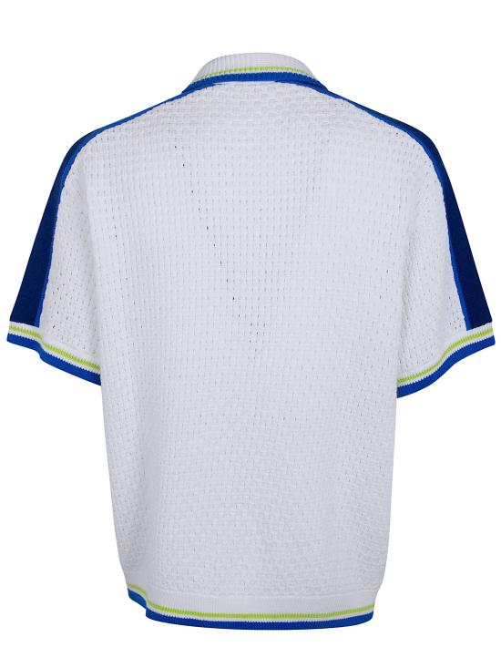 26SS 카사블랑카 긴팔 셔츠 M SS26 KW 1310 01 WHITE BLUE - CASABLANCA