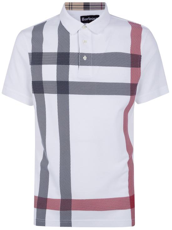 26SS 바버 폴로 티셔츠 MML1117 MML 098 WH11 WHITE - BARBOUR