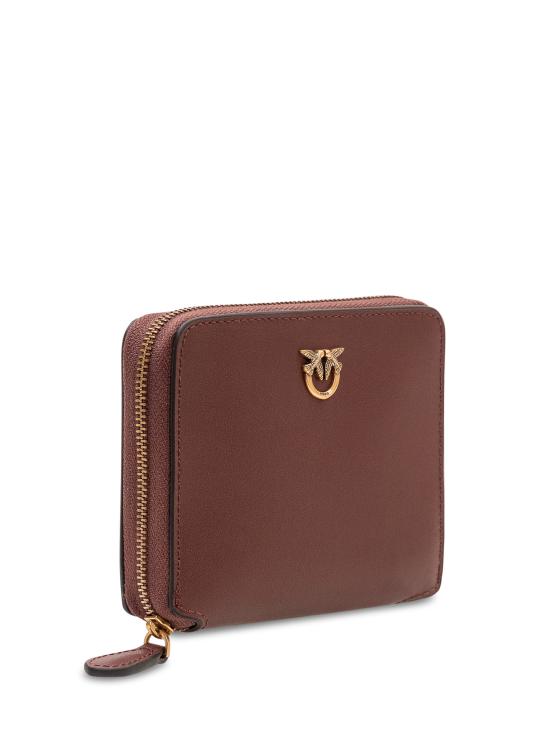 26SS 핑코 지갑 100249A0F1 R49Q BURGUNDY WINE ANTIQUE GOLD - PINKO