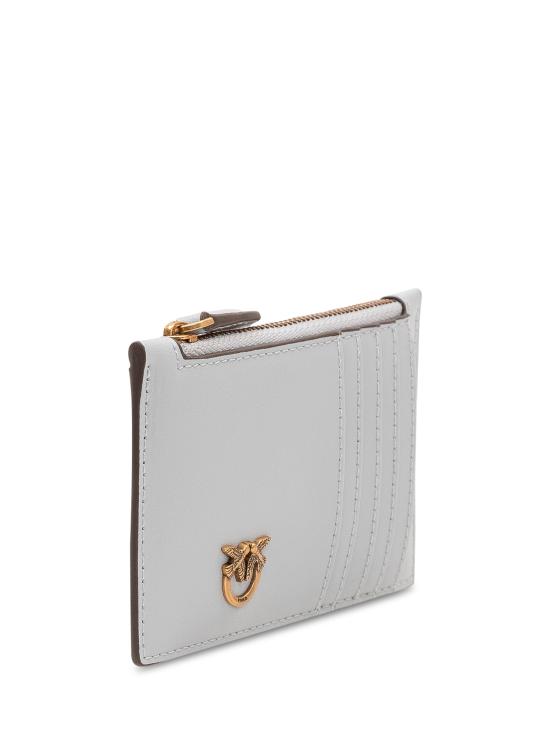 26SS 핑코 카드지갑 100251A0F1 E37Q AZZURRO CELESTE ANTIQUE GOLD - PINKO