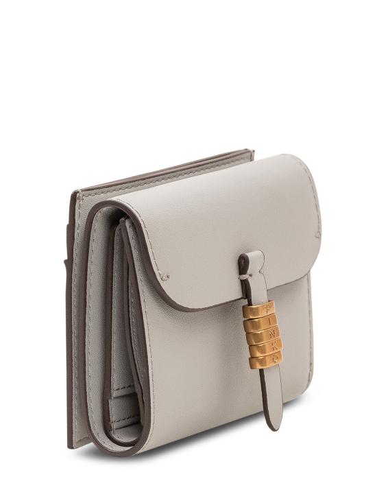 26SS 핑코 지갑 106189A0QO K32Q GRIGIO PERLA ANTIQUE GOLD - PINKO