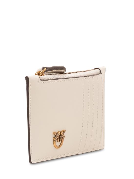 26SS 핑코 카드지갑 100251A0F1 Z14Q BIANCO SETA ANTIQUE GOLD - PINKO