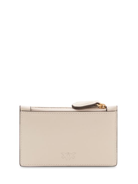 26SS 핑코 카드지갑 100251A0F1 Z14Q BIANCO SETA ANTIQUE GOLD - PINKO
