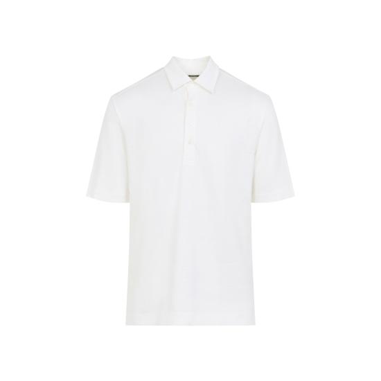 26SS 에르메네질도제냐 폴로 티셔츠 UH352A3 H770 N01 BIANCO NATURALE - ERMENEGILDO ZEGNA