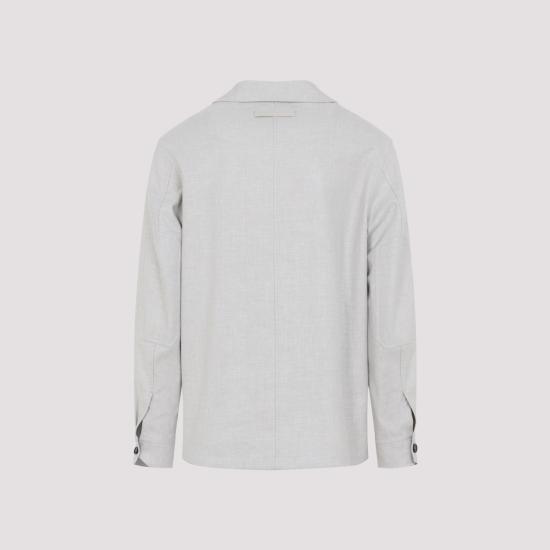 26SS 에르메네질도제냐 긴팔 셔츠 UHV22A3 SOT6B N07 BEIGE MEDIO - ERMENEGILDO ZEGNA