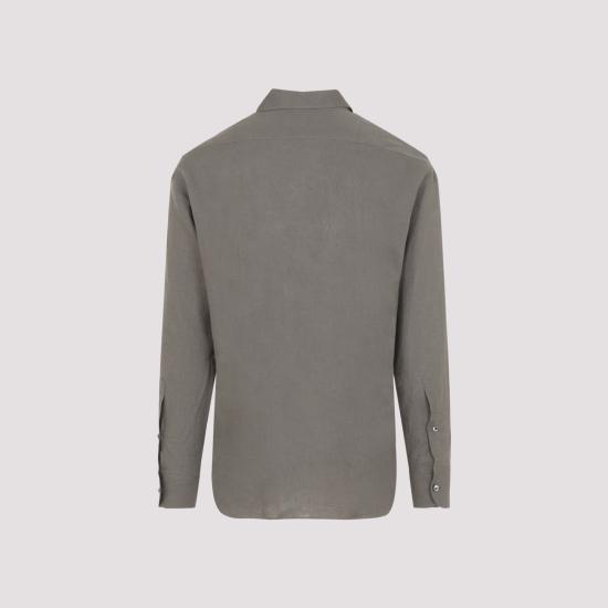 26SS 에르메네질도제냐 긴팔 셔츠 UHX30A3 SRO3 N07 BEIGE SCURO - ERMENEGILDO ZEGNA