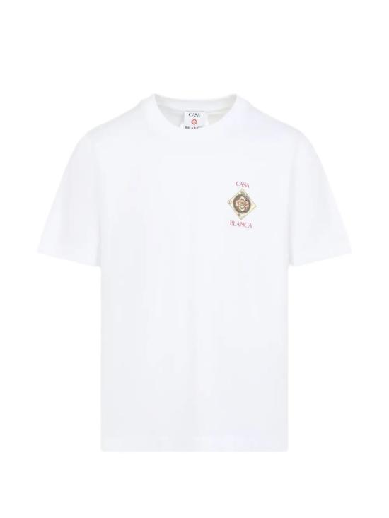 26SS 카사블랑카 반팔 티셔츠 M SS26 JTS 001 02 PLAFOND ORNE DE MUSIQUE WHITE