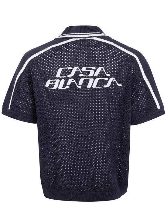 26SS 카사블랑카 긴팔 셔츠 M SS26 KW 1320 01 BLACK - CASABLANCA