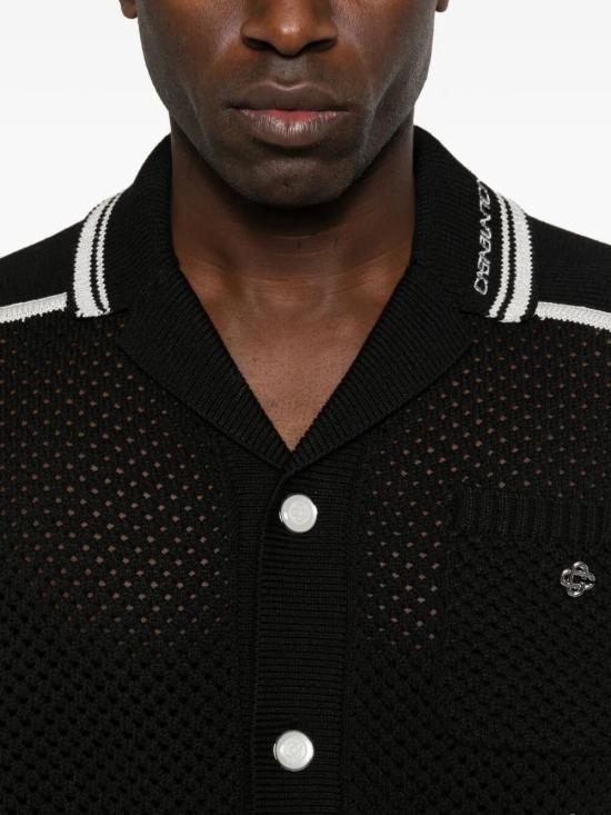 26SS 카사블랑카 긴팔 셔츠 M SS26 KW 1320 01 BLACK - CASABLANCA