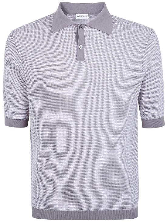 26SS 발렌타인 폴로 티셔츠 B2W253 16C01 95021 GREY MEDIUM GREY WHITE - BALLANTYNE
