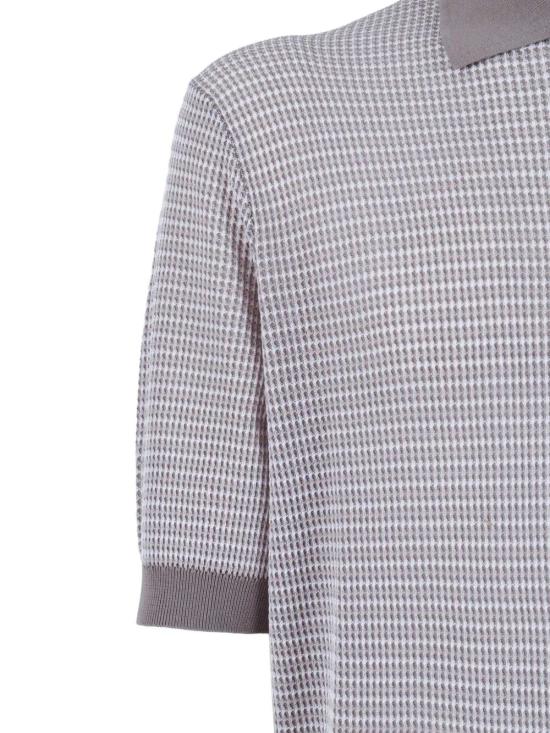 26SS 발렌타인 폴로 티셔츠 B2W253 16C01 95021 GREY MEDIUM GREY WHITE - BALLANTYNE