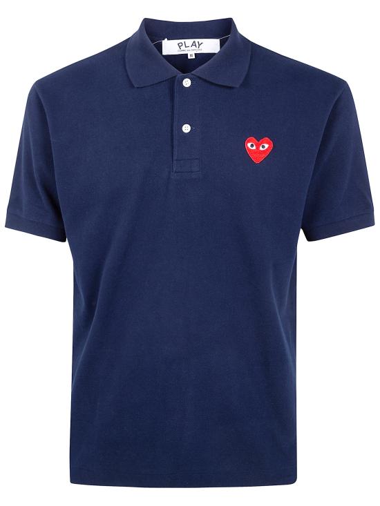 26SS 꼼데가르송 폴로 티셔츠 AX T006 2 NAVY - COMME DES GARCONS