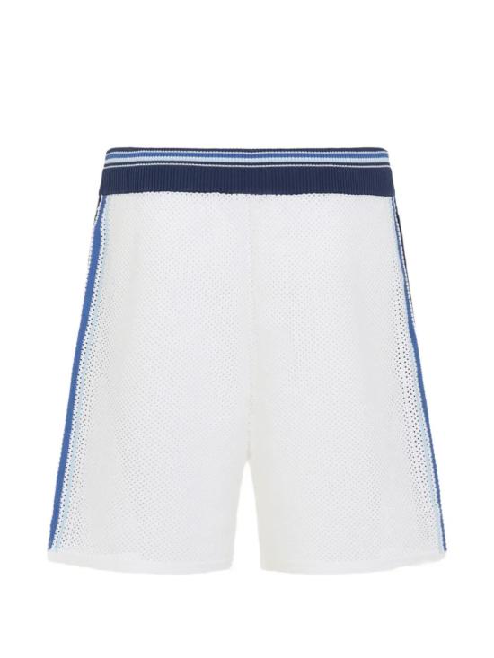 26SS 카사블랑카 숏팬츠 M SS26 KW 1306 01 WHITE BLUE - CASABLANCA
