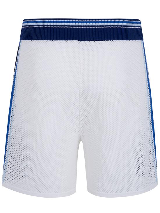 26SS 카사블랑카 숏팬츠 M SS26 KW 1306 01 WHITE BLUE - CASABLANCA