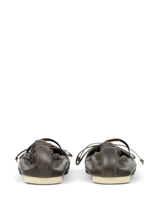 26SS MM6 메종마르지엘라 플랫 슈즈 S66WZ0037P7706 HB495 BLACK DOE BROWN - MM6 MAISON MARGIELA