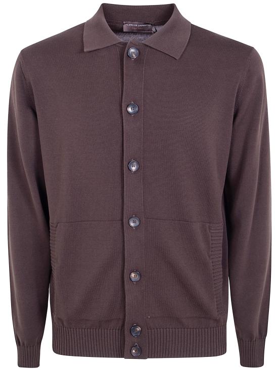 26SS 필리포 드 로렌티스 가디건 BP3MLT CR12R 190 DARK BROWN