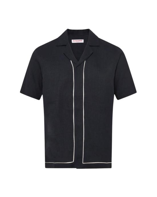 26SS 올레바 브라운 반팔 셔츠 281817 NIGHT IRIS WHITE SAND